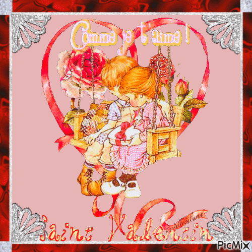 bonne Saint Valentin mon lapin - Bezmaksas animēts GIF