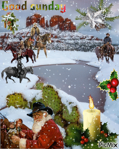 Noël dans l'ouest Américain 8 2020 - Free animated GIF