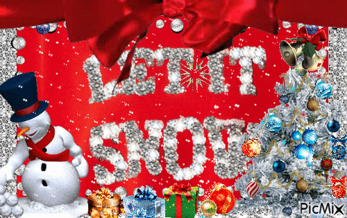 Let It Snow ~ Christmas - GIF animado grátis