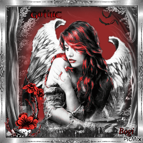 Gothic angel... - Бесплатни анимирани ГИФ