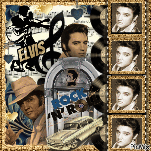 Elvis art - GIF animasi gratis