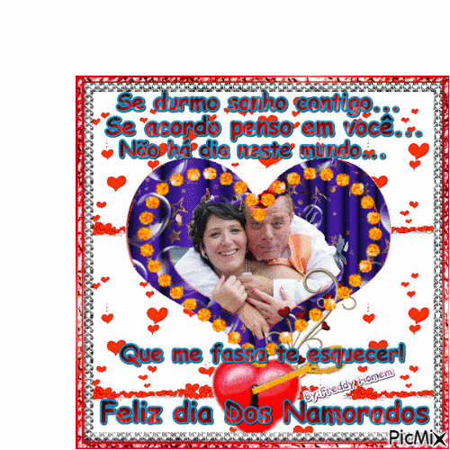 Feliz Dia Dos Namorados - Безплатен анимиран GIF