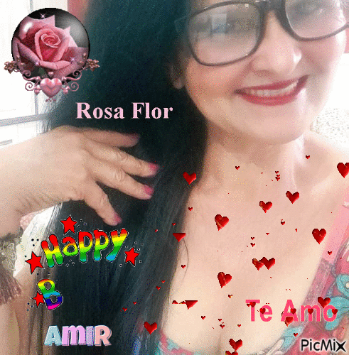 Rosa Flor - Gratis animeret GIF