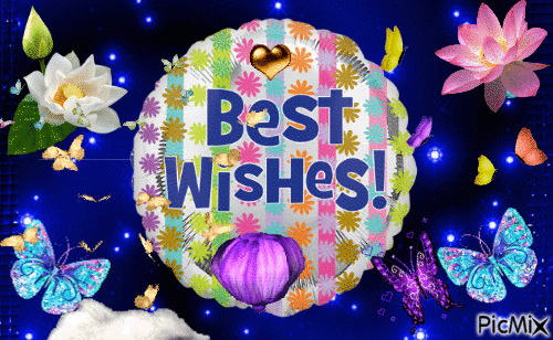 best wishes - GIF animé gratuit