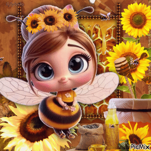 Honey - Bee - contest - GIF animasi gratis