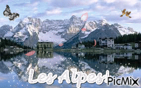 Les Alpes - Gratis animerad GIF