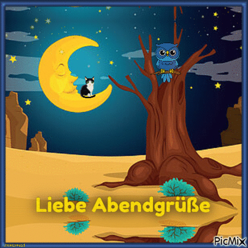 Liebe Abendgrüße - Free animated GIF