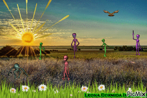 Extraterrestres - Nemokamas animacinis gif
