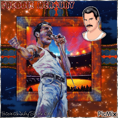 {♫♦♫}Freddie Mercury{♫♦♫} - 無料のアニメーション GIF