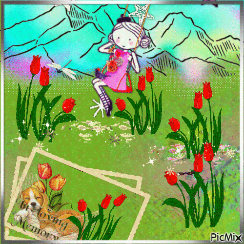 tulips - GIF animate gratis