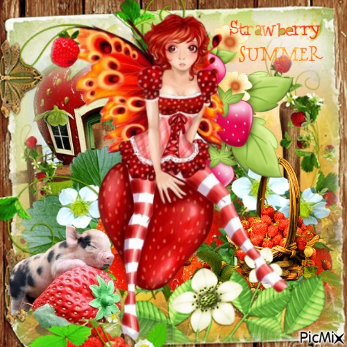Strawberry fantasy - PNG gratuit