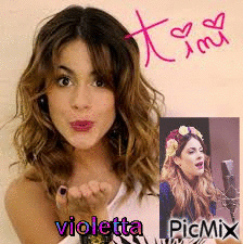 Violetta=Martina Stoessel=Tini - Δωρεάν κινούμενο GIF