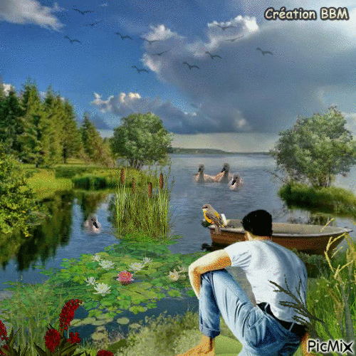 Au bord de l'eau par BBM - 無料のアニメーション GIF