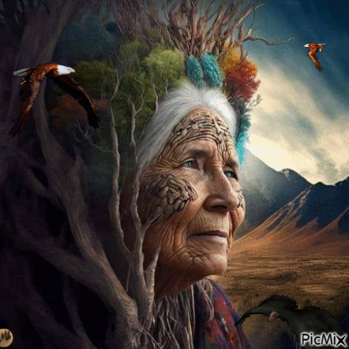 Mujer águila - Ingyenes animált GIF