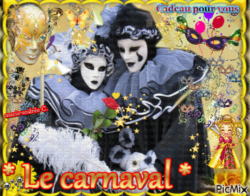 Couple / Carnaval - Ambiance. - Ilmainen animoitu GIF