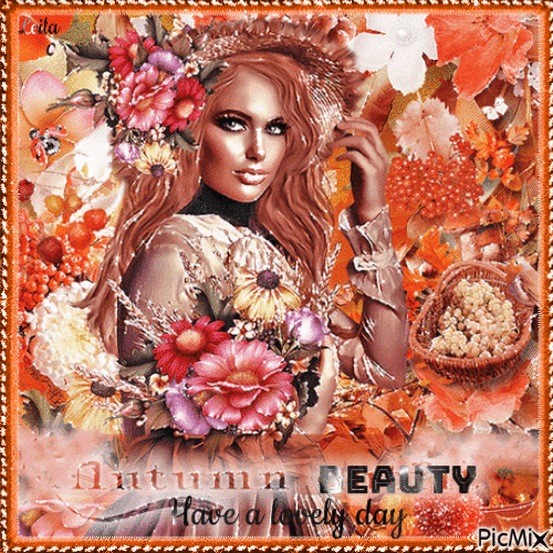 Autumn Beauty. Have a lovely day - 免费动画 GIF