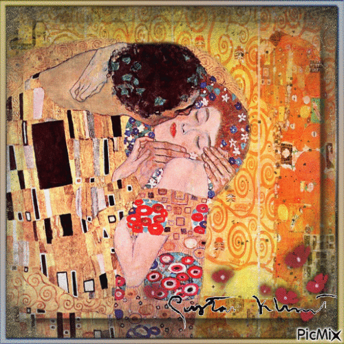 Gustav Klimt - Bezmaksas animēts GIF
