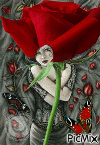 Es una rosa... - Bezmaksas animēts GIF