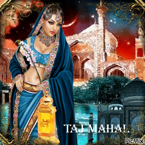 Taj Mahal - Zdarma animovaný GIF