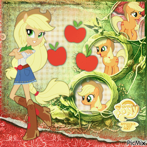 Applejack My Little Pony - 無料のアニメーション GIF