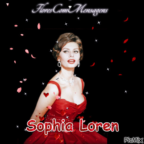 Sophia Loren - Бесплатный анимированный гифка