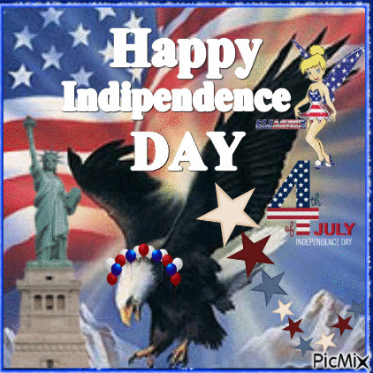 Indipendence Day 4th of JULY - Gratis animerad GIF