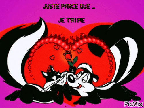 JUSTE PARCE QUE .. JE T'AIME - 無料のアニメーション GIF