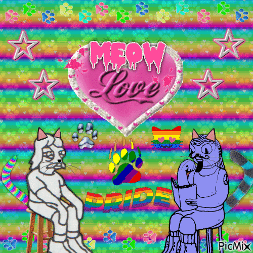 meow love - Безплатен анимиран GIF