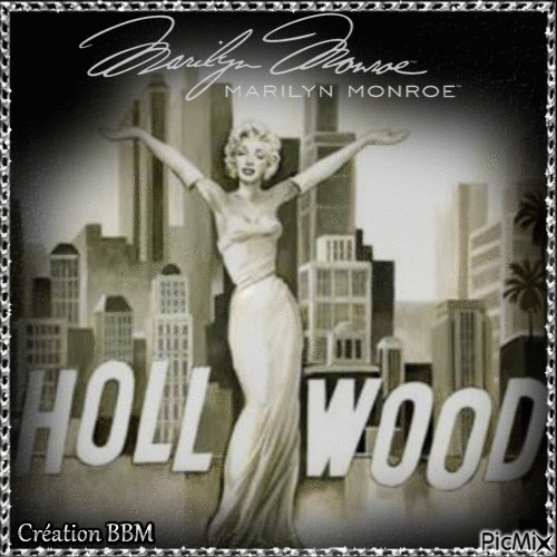 Marilyn Monroe par BBM - Бесплатный анимированный гифка