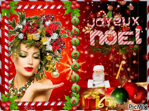 Joyeux Noël Ibisette - Δωρεάν κινούμενο GIF