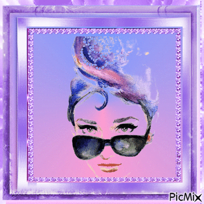 lilac watercolor - GIF animé gratuit