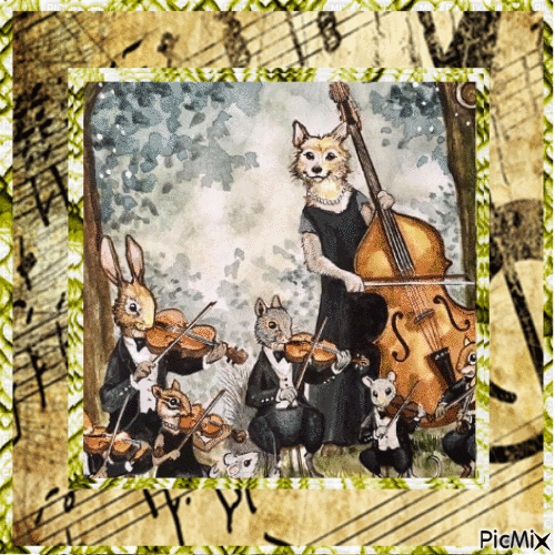 ANIMAUX MUSICIENS - Free animated GIF
