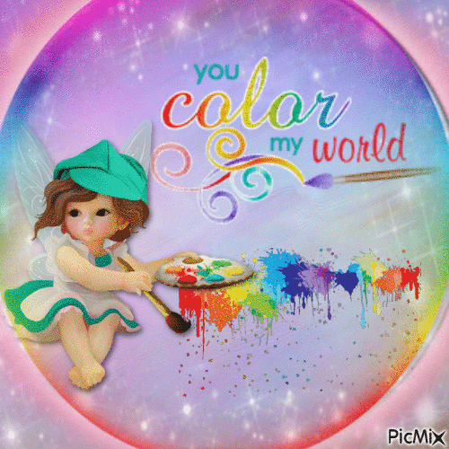 Color my World - GIF animé gratuit