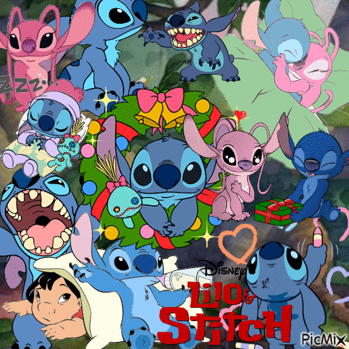 Stitch Background - GIF animado gratis