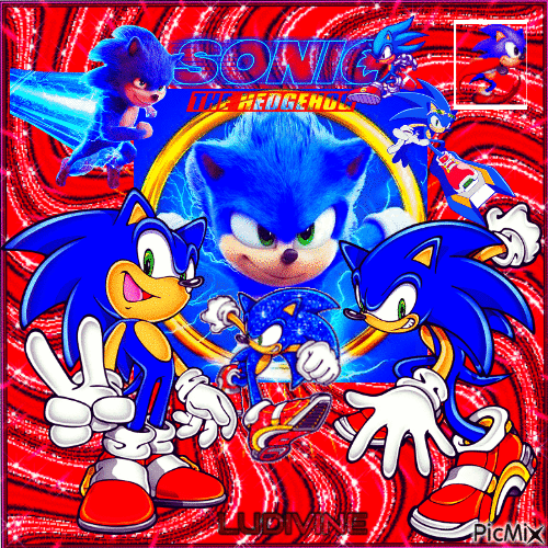 Sonic the Hedgehog... 💥💙💥 - Gratis animeret GIF