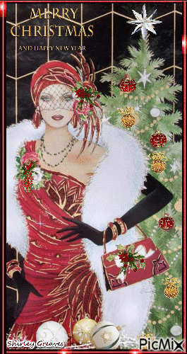 Glamourous Christmas Greeting - Бесплатни анимирани ГИФ