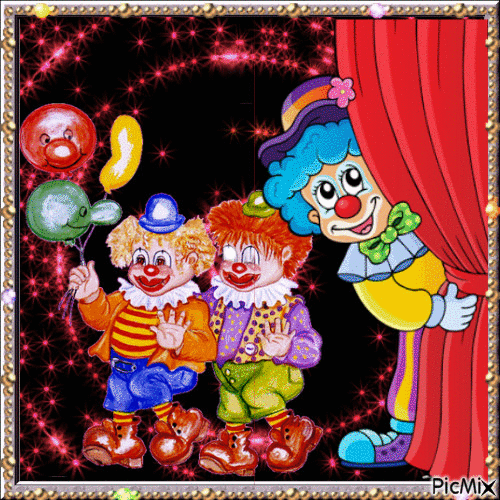 clowns - Gratis geanimeerde GIF