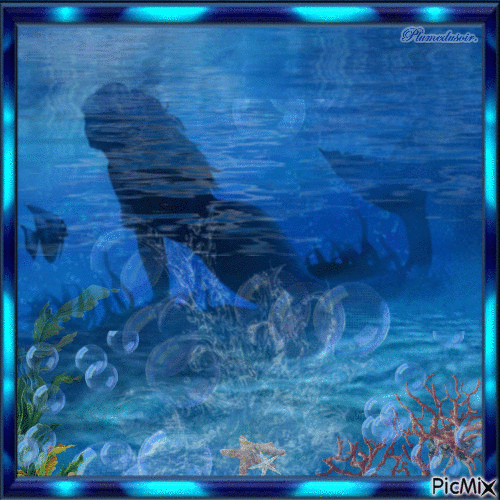 Holographique mermaid. - GIF animé gratuit