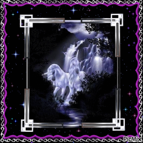Unicorn's Dream - GIF เคลื่อนไหวฟรี