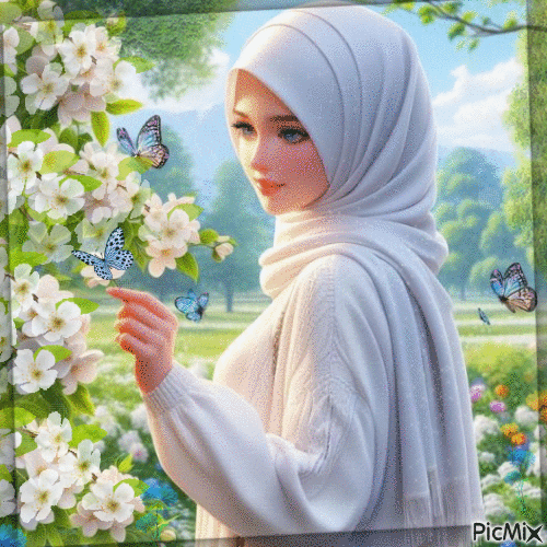 Muslim Beauty - Ingyenes animált GIF