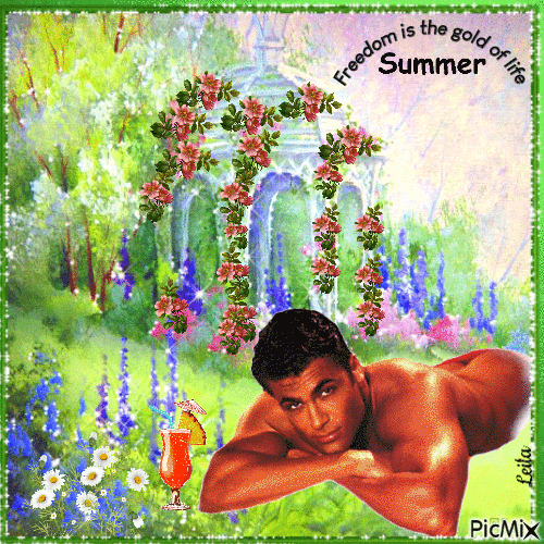Summer. Freedom is the gold of life. - GIF animasi gratis