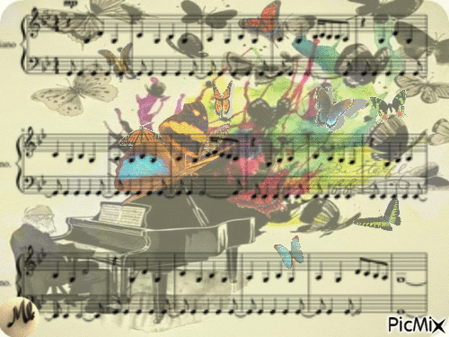 Sinfonía butterfly - Безплатен анимиран GIF