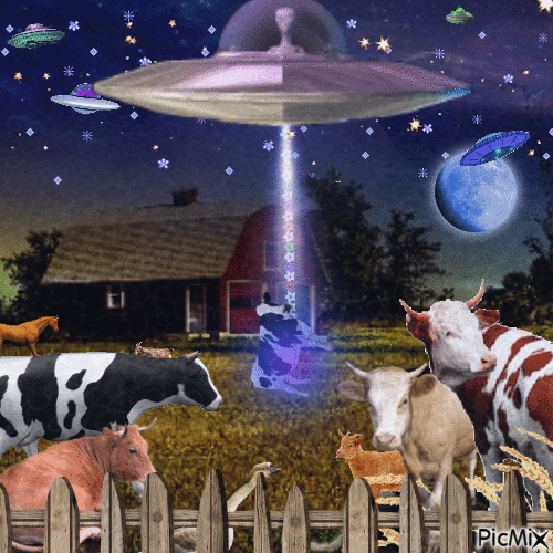 Just Your Normal Night on the Farm - Безплатен анимиран GIF