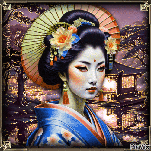 Geisha - Безплатен анимиран GIF