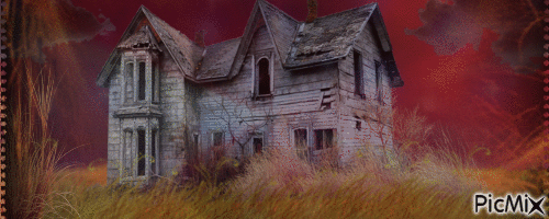Creepy House - GIF animate gratis