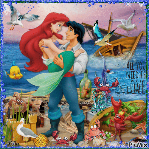 Ariel. Disney. Mermaid. - Free animated GIF