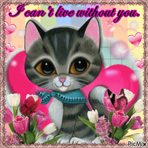 I can’t live without you. - GIF animate gratis
