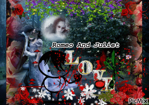 Romeo and Juliet Tag LOVE - Free animated GIF