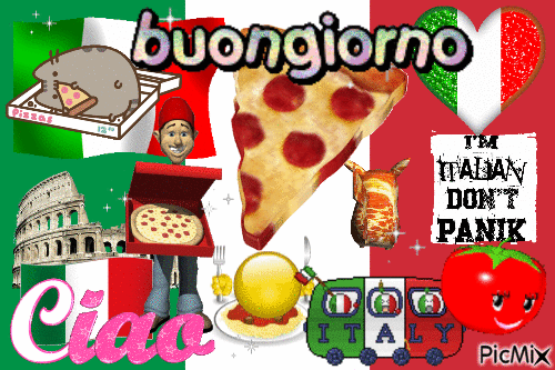 ciao buongiorno italy loool - Free animated GIF