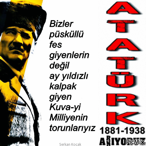 Atatürk - GIF animado grátis